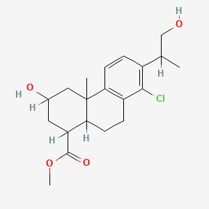 methyl 8-chloro-3-hydroxy-7-(1-hydroxypropan-2-yl)-4a-methyl-2,3,4,9,10,10a-hexahydro-1H-phenanthrene-1-carboxylate