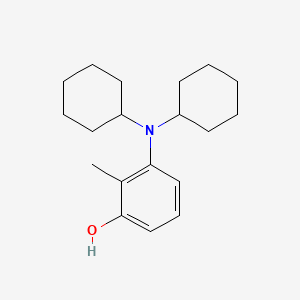 3-(Dicyclohexylamino)-2-methylphenol