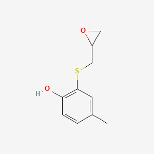 4-Methyl-2-{[(oxiran-2-yl)methyl]sulfanyl}phenol