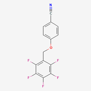 4-((2,3,4,5,6-Pentafluorophenyl)methoxy)benzonitrile