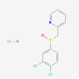 2-[(3,4-Dichlorophenyl)sulfinylmethyl]pyridine;hydrochloride