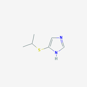 molecular formula C6H10N2S B1441859 5-(Isopropylthio)-1H-imidazole CAS No. 1215198-00-7