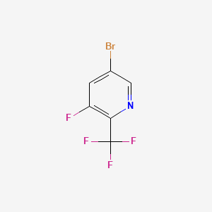 molecular formula C6H2BrF4N B1441860 5-Bromo-3-fluoro-2-(trifluoromethyl)pyridine CAS No. 1262412-30-5