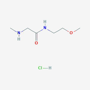 molecular formula C6H15ClN2O2 B1441867 N-(2-Methoxyethyl)-2-(methylamino)acetamide hydrochloride CAS No. 1220016-37-4