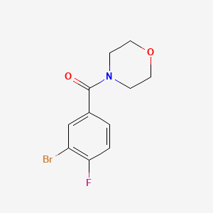 molecular formula C11H11BrFNO2 B1441872 N-(3-Bromo-4-fluorobenzoyl)morpholine CAS No. 1007207-89-7