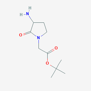 Tert-butyl 2-(3-amino-2-oxopyrrolidin-1-YL)acetate