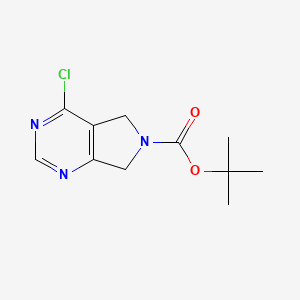molecular formula C11H14ClN3O2 B1441886 tert-butyl 4-Chloro-5H-pyrrolo[3,4-d]pyrimidine-6(7H)-carboxylate CAS No. 1053657-15-0