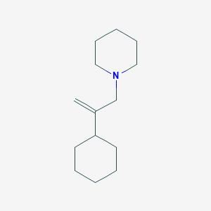 1-(2-Cyclohexylprop-2-en-1-yl)piperidine