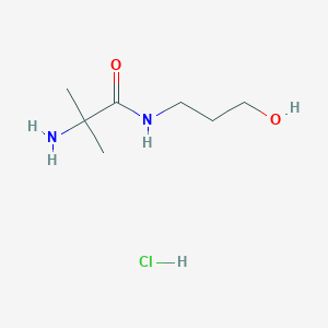 molecular formula C7H17ClN2O2 B1441889 2-氨基-N-(3-羟基丙基)-2-甲基丙酰胺盐酸盐 CAS No. 1219957-50-2
