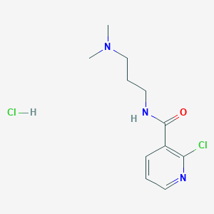 molecular formula C11H17Cl2N3O B1441890 2-Chloro-N-[3-(dimethylamino)propyl]nicotinamide hydrochloride CAS No. 1220037-91-1