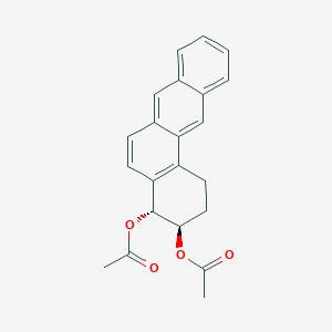 Benz(a)anthracene-3,4-diol, 1,2,3,4-tetrahydro-, diacetate, (3R-trans)-