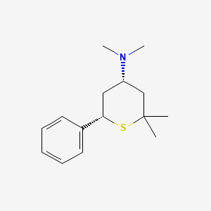 (4S,6S)-N,N,2,2-Tetramethyl-6-phenylthian-4-amine