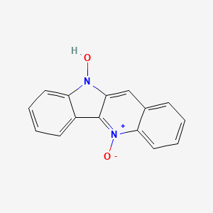 molecular formula C15H10N2O2 B14418918 10H-Quindoline, 10-hydroxy-, 5-oxide CAS No. 80271-01-8