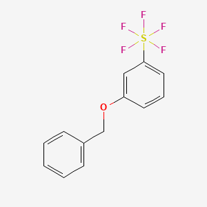 molecular formula C13H11F5OS B1441894 1-Benzyloxy-3-(pentafluorosulfanyl)benzene CAS No. 1272542-25-2
