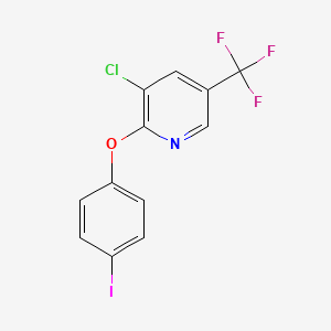 molecular formula C12H6ClF3INO B1441902 3-Chloro-2-(4-iodophenoxy)-5-(trifluoromethyl)pyridine CAS No. 1053658-85-7