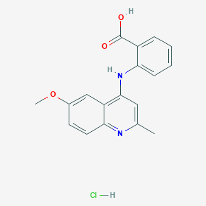 molecular formula C18H17ClN2O3 B1441908 2-(6-甲氧基-2-甲基-喹啉-4-基氨基)-苯甲酸盐酸盐 CAS No. 1354543-09-1