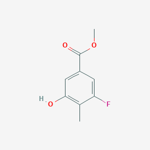 molecular formula C9H9FO3 B1441914 3-氟-5-羟基-4-甲基苯甲酸甲酯 CAS No. 1215031-99-4