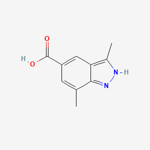 molecular formula C10H10N2O2 B1441915 3,7-二甲基-1H-吲唑-5-羧酸 CAS No. 1031417-75-0