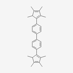 1,1'-Biphenyl, 4,4'-bis(2,3,4,5-tetramethyl-1,3-cyclopentadien-1-yl)-