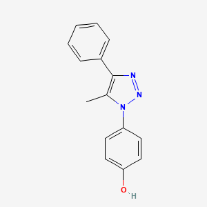 4-(5-Methyl-4-phenyl-1H-1,2,3-triazol-1-yl)phenol