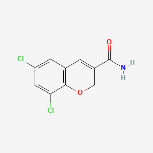 2H-1-Benzopyran-3-carboxamide, 6,8-dichloro-