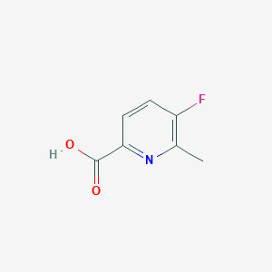 molecular formula C7H6FNO2 B1441928 5-氟-6-甲基吡啶-2-羧酸 CAS No. 1005474-88-3