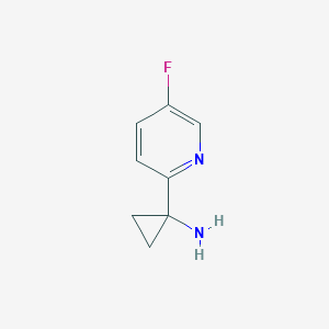 molecular formula C8H9FN2 B1441929 1-(5-氟吡啶-2-基)环丙胺 CAS No. 1260830-75-8
