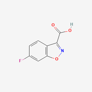 molecular formula C8H4FNO3 B1441937 6-Fluorobenzo[D]isoxazole-3-carboxylic acid CAS No. 894789-43-6