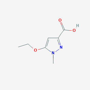 molecular formula C7H10N2O3 B1441939 5-Ethoxy-1-methyl-1H-pyrazole-3-carboxylic acid CAS No. 1196157-35-3