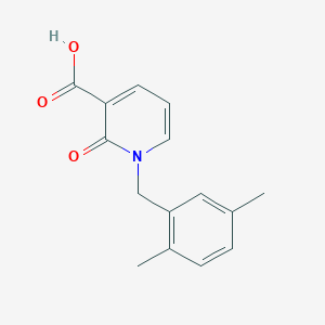 molecular formula C15H15NO3 B1441944 1-(2,5-二甲基苄基)-2-氧代-1,2-二氢吡啶-3-甲酸 CAS No. 1226083-15-3