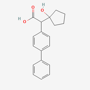 (1,1'-Biphenyl)-4-acetic acid, alpha-(1-hydroxycyclopentyl)-, (+)-