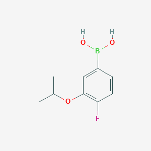 molecular formula C9H12BFO3 B1441947 4-Fluoro-3-isopropoxyphenylboronic acid CAS No. 1451390-94-5