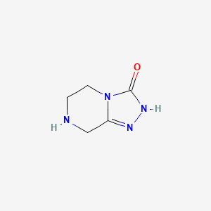 molecular formula C5H8N4O B1441952 5,6,7,8-tetrahydro-1,2,4-Triazolo[4,3-a]pyrazin-3(2H)-one CAS No. 914654-93-6
