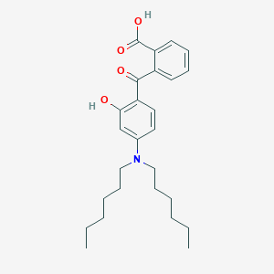 2-[4-(Dihexylamino)-2-hydroxybenzoyl]benzoic acid