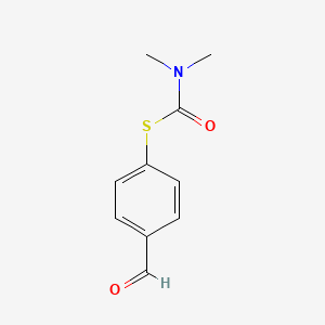 molecular formula C10H11NO2S B1441953 1-[(4-formylphenyl)sulfanyl]-N,N-dimethylformamide CAS No. 19654-38-7