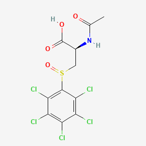 L-Alanine, N-acetyl-3-((pentachlorophenyl)sulfinyl)-