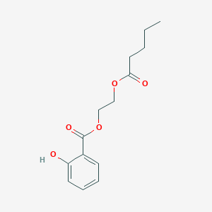 2-(Pentanoyloxy)ethyl 2-hydroxybenzoate