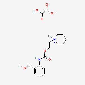 2-hydroxy-2-oxoacetate;2-piperidin-1-ium-1-ylethyl N-[2-(methoxymethyl)phenyl]carbamate