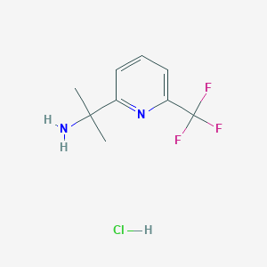molecular formula C9H12ClF3N2 B1441970 2-(6-(三氟甲基)吡啶-2-基)丙烷-2-胺盐酸盐 CAS No. 1192356-27-6