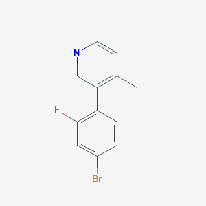 molecular formula C12H9BrFN B1441971 3-(4-溴-2-氟苯基)-4-甲基吡啶 CAS No. 1187163-43-4