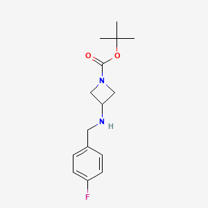B1441973 3-(4-Fluoro-benzylamino)-azetidine-1-carboxylic acid tert-butyl ester CAS No. 887580-28-1