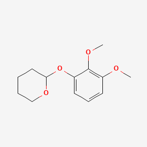 molecular formula C13H18O4 B14419735 2-(2,3-Dimethoxyphenoxy)oxane CAS No. 81603-62-5