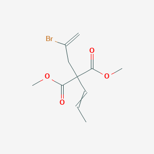 Dimethyl (2-bromoprop-2-en-1-yl)(prop-1-en-1-yl)propanedioate