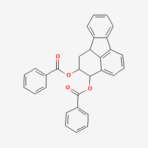 2,3-Fluoranthenediol, 1,2,3,10b-tetrahydro-, dibenzoate