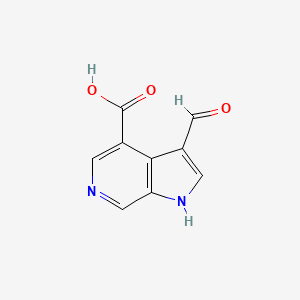 molecular formula C9H6N2O3 B1441983 3-甲酰-1H-吡咯并[2,3-c]吡啶-4-羧酸 CAS No. 1190319-72-2