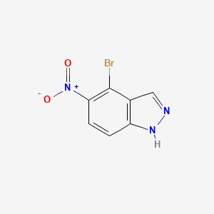 molecular formula C7H4BrN3O2 B1441986 4-溴-5-硝基-1H-吲唑 CAS No. 1190315-72-0