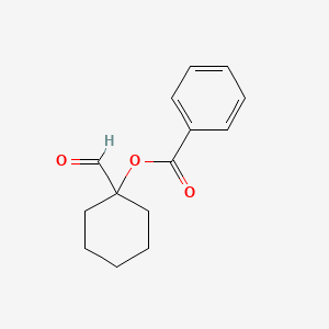 (1-Formylcyclohexyl) benzoate