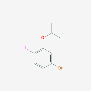 molecular formula C9H10BrIO B1441997 4-溴-1-碘-2-异丙氧基苯 CAS No. 1208075-71-1