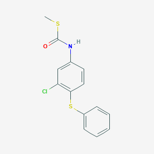 S-Methyl [3-chloro-4-(phenylsulfanyl)phenyl]carbamothioate