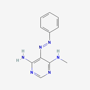 N~4~-Methyl-5-[(E)-phenyldiazenyl]pyrimidine-4,6-diamine